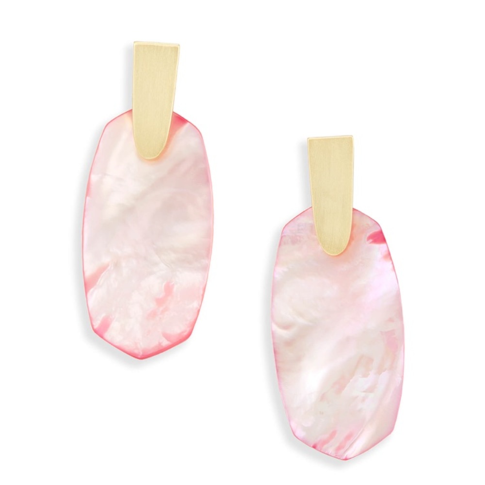 Aragon Statement Earrings In Blush Pearl